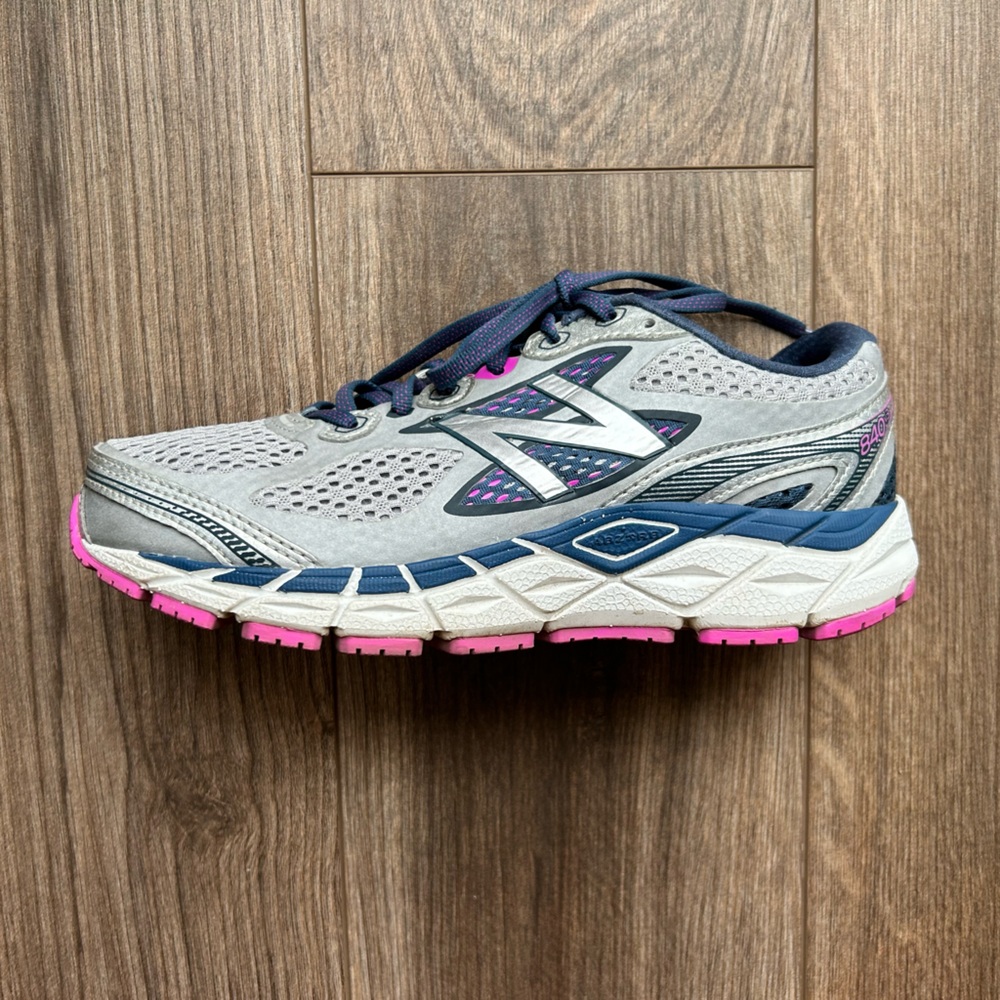 New Balance Gray and Pink Athletic Shoes